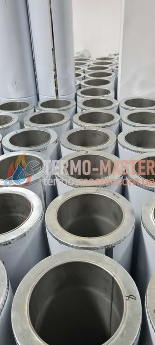 Димохідна труба для комина утеплена або одностінна 150/220