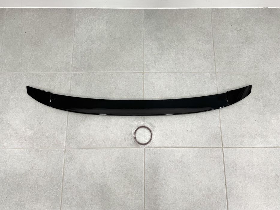 Спойлер ліп багажника Audi A4 B9 2015-2023 ABS пластик, чорний глянець
