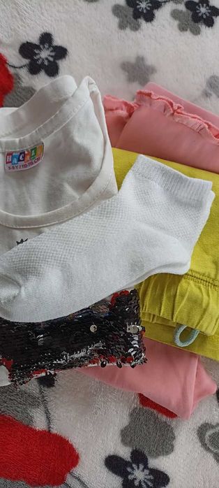 Набір - бріджи,шорти,майка 110-116-122 + нові носочки