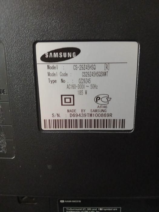 Телевізор Samsung cs-29z45hsqsnwt
