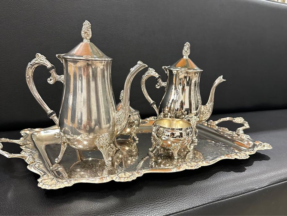 CONJUNTO CHÁ E CAFÉ PRATA