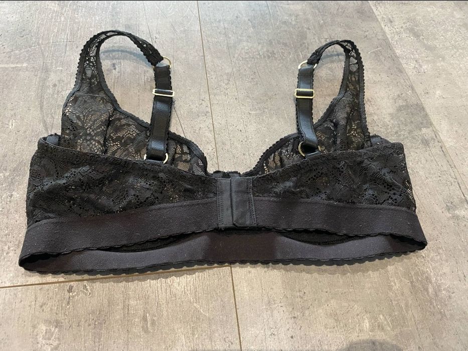 Koronkowy biustonosz H&M 80D miękki stanik