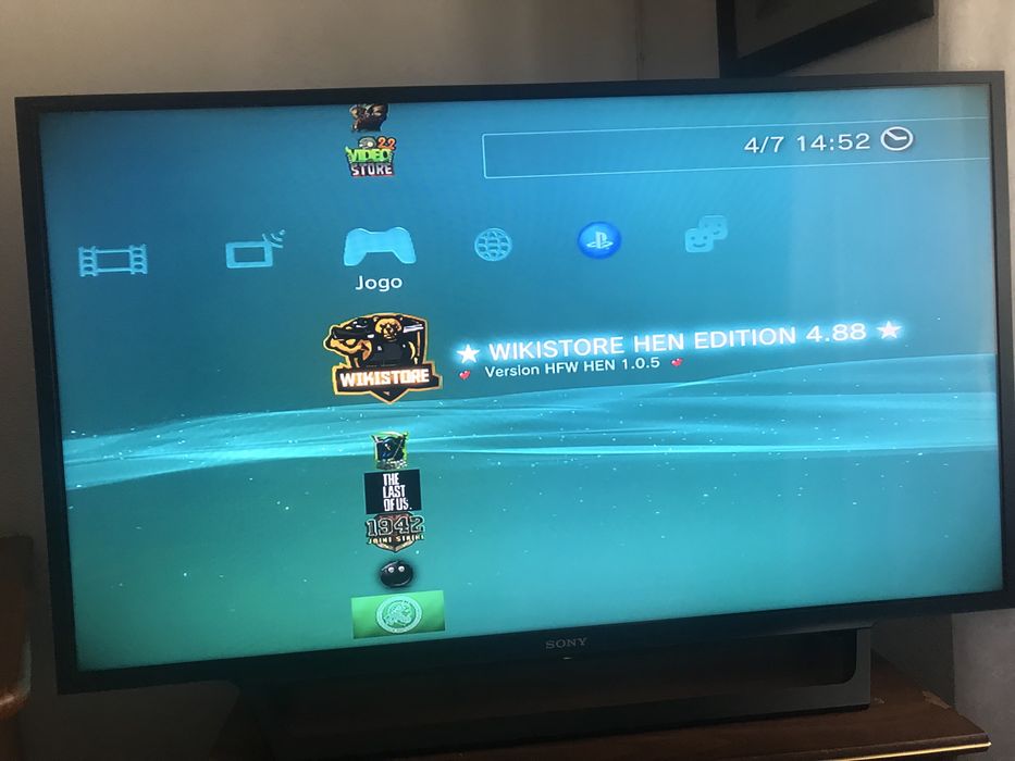 ps 3 destravada com Hen com monitor