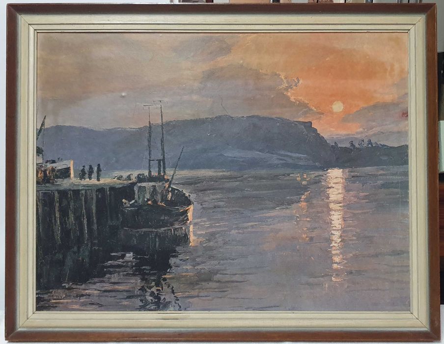 Quadro antigo com tema Marítimo