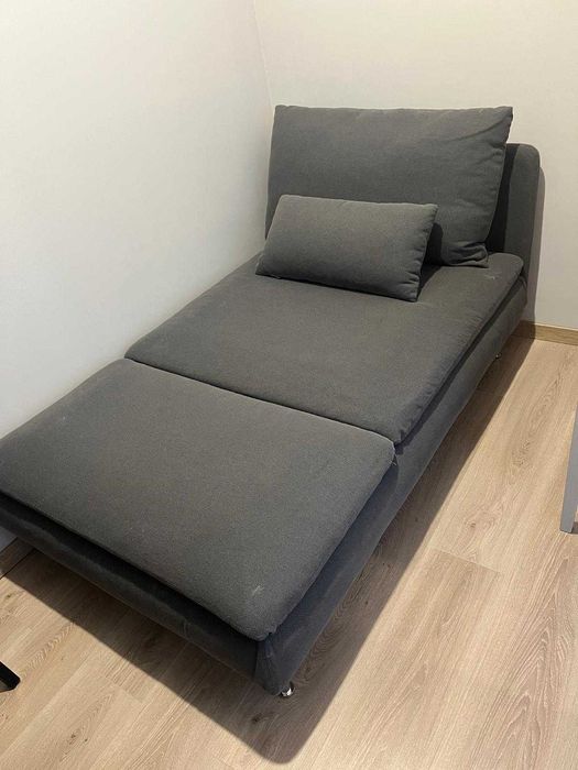 Szezlong IKEA SÖDERHAMN – ciemnoszary, stan bardzo dobry