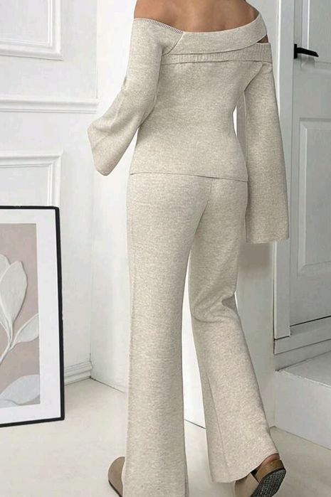 Piękny komplet dres sweter i spodnie s m