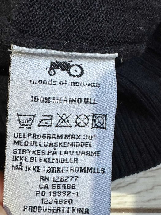 MOODS OD NORWAY męski sweter kardigan wełniany rozpinany 100% MERINO