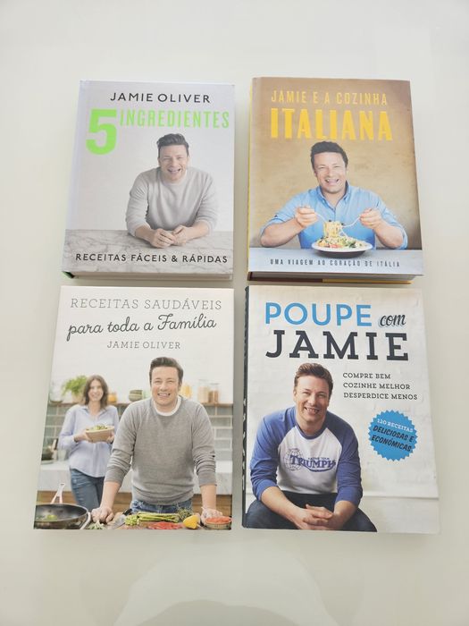 Coleção Jamie Oliver – 4 Livros de Culinária | Excelente estado