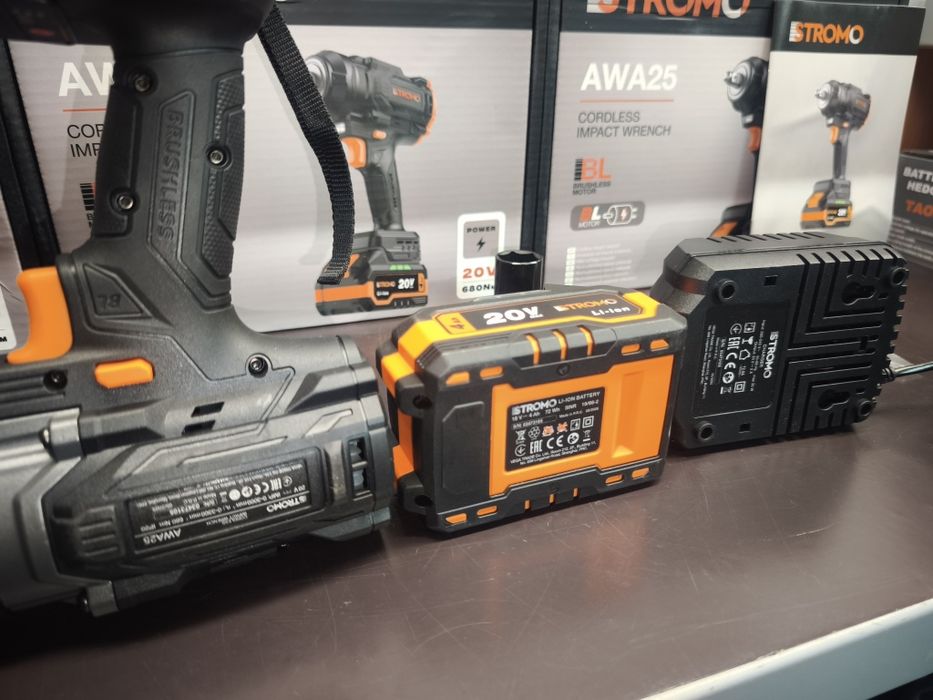 Гайковерт Stromo AWA25 1 АКБ и З/П