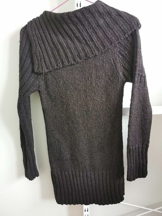 Damski Brązowy sweter, r.S