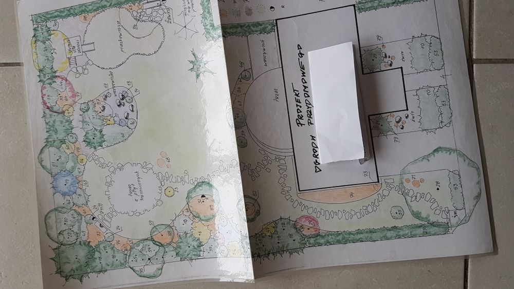 Projekt ogrodu przydomowego 1000m