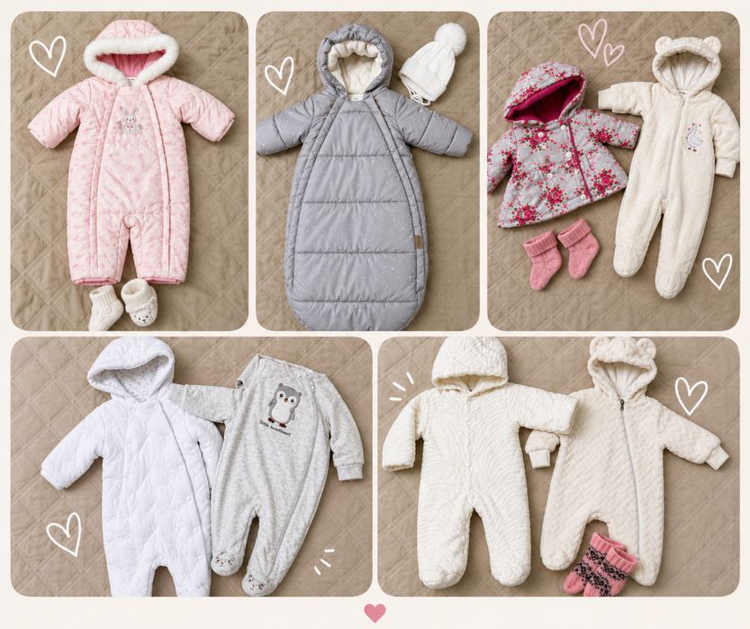 Комбінезон H&M, Chicco демі зима 56 р 62 р 1 міс 3 міс