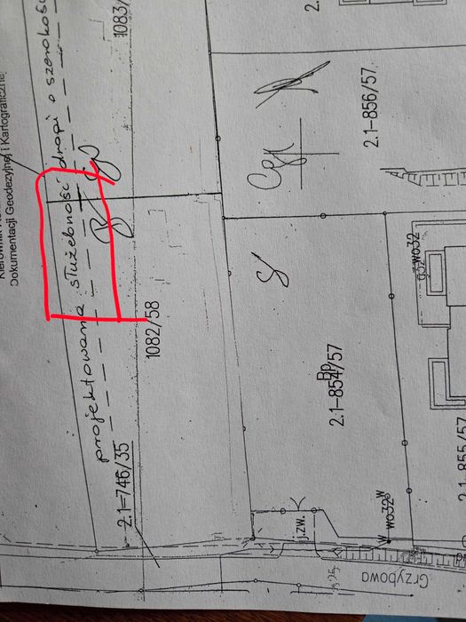 Działka budowlana 860 m² Jastrzębie-Bzie - Widok 3