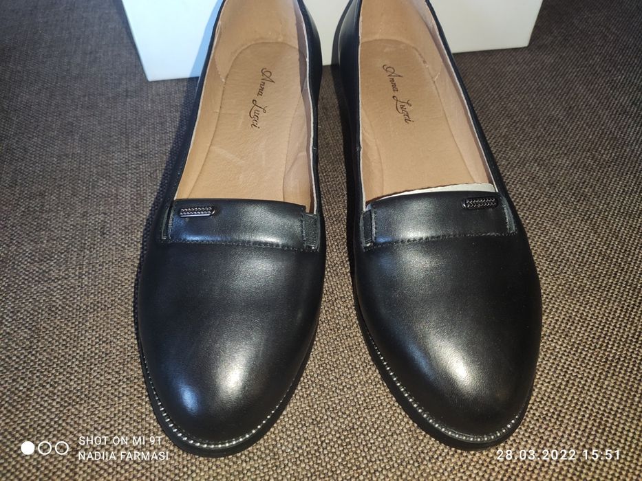 Шкіряні туфлі 38 розмір