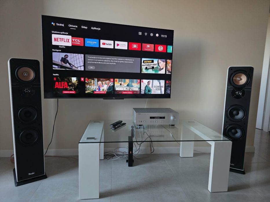 Zestaw Hi-Fi Yamaha + Teufel – jak nowy, gwarancja