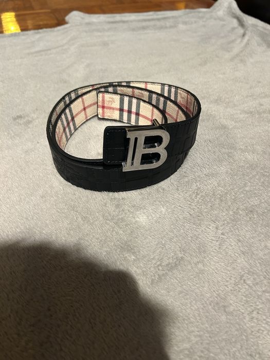 Reversible Burberry belt - 120 cm