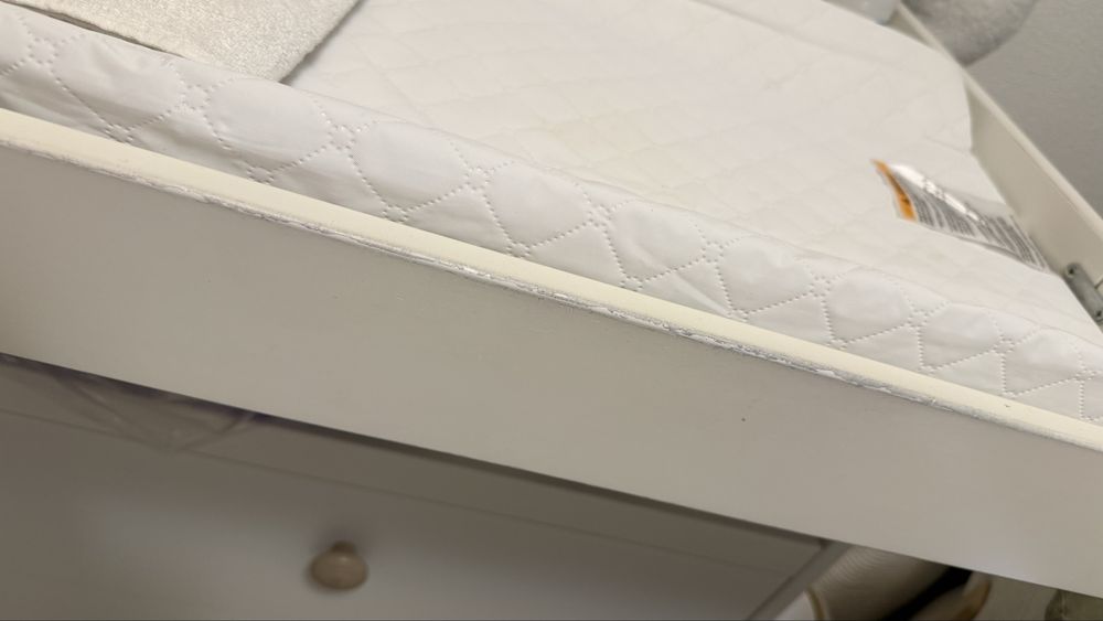 Cómoda de Bebé com Trocador – Branca | 2 Gavetas