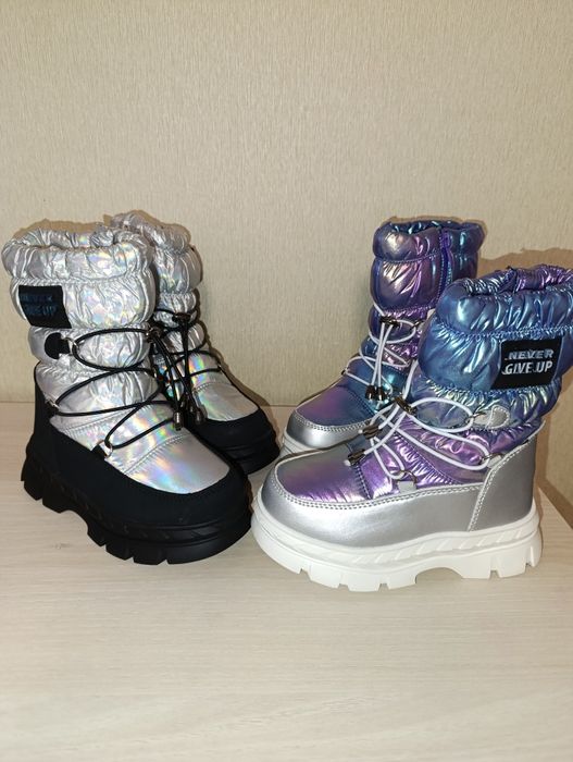 Зимові термо сапоги чоботи термо для дівчинки Зимние ботинки для девоч