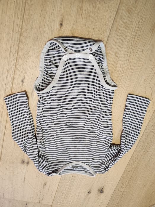 Body, bodziak długi rękaw H&M roz. 80 unisex