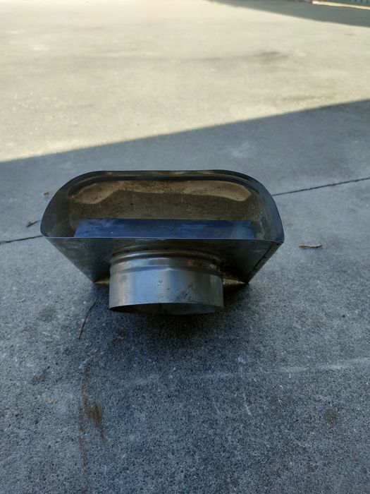Chapéu de inox salamandra