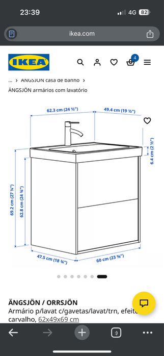 Lavatorio ikea ODENSVIK