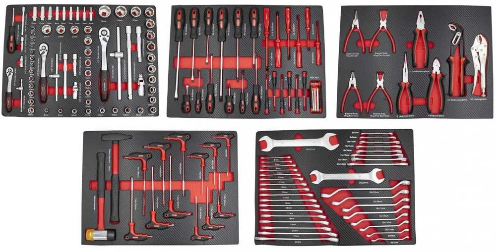 Carro ferramenta 7 gavetas 160 pcs 8612 Kroftools