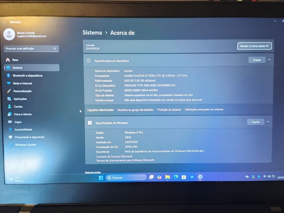 Portátil thinkpad t470s