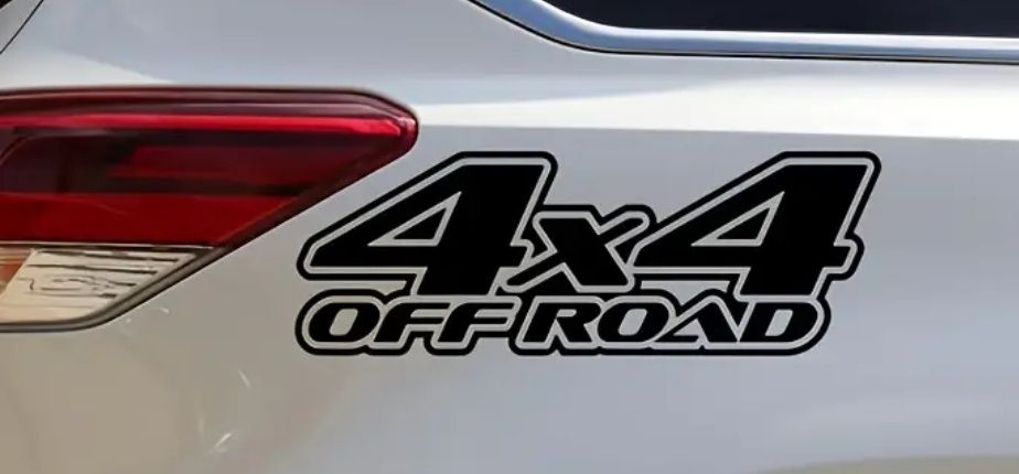 OFFROAD 4X4 - 29cm x 11cm - naklejka na auto kamper quad