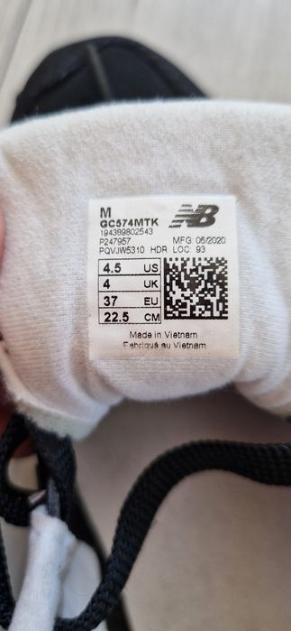 New Balance 574 buty sportowe czarne