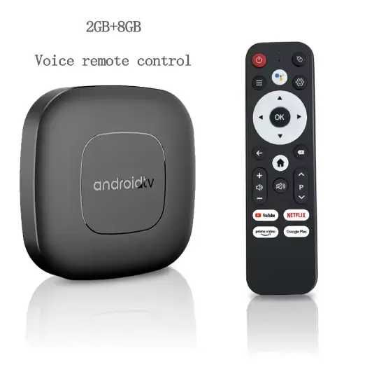 Android TV Box T1 Смарт приставка з Google Assistant, Bluetooth, 2/8 ГБ, медіаплеєр, голосове керування