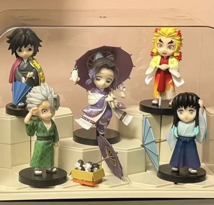 Аніме-фігурка Demon Slayer Kimetsu No Yaiba, лялька/фігурка Tanjiro Nezuko Zenitsu, серія Plum Rain