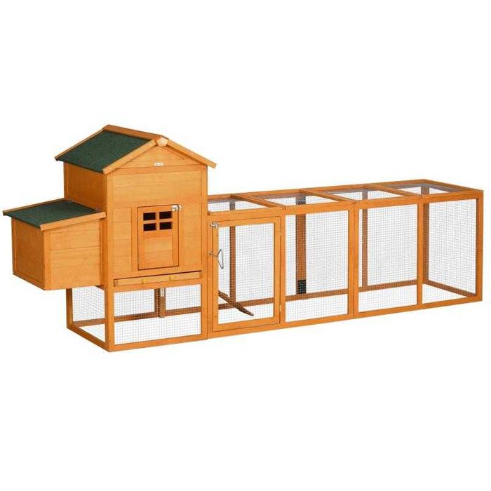 Galinheiro de Madeira 297,5x68x118 cm