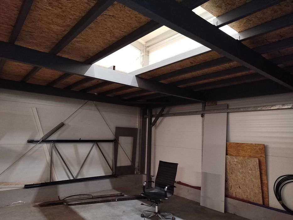 Antresola, Przesklepienia stalowe