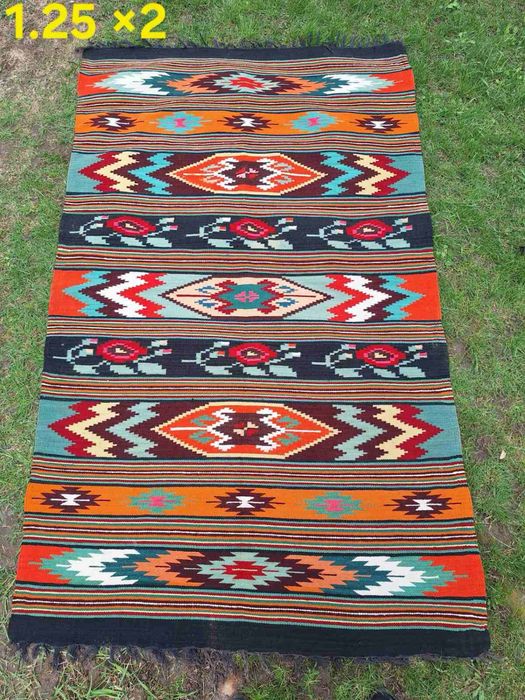 Килим гуцульський шерстяний