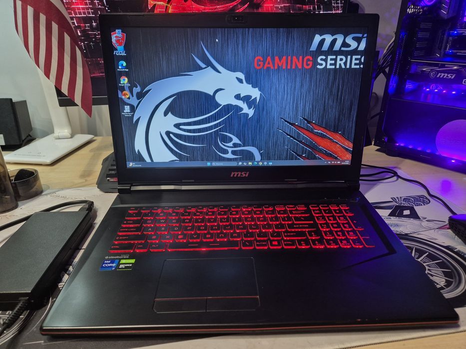 MSI i7 GL75 GTX 1660ti 16GB SSD 17.3 laptop gamingowy