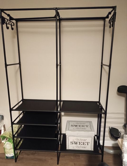 Wieszak Garderoba Organizer Regał Szafa  XXL Przenośna