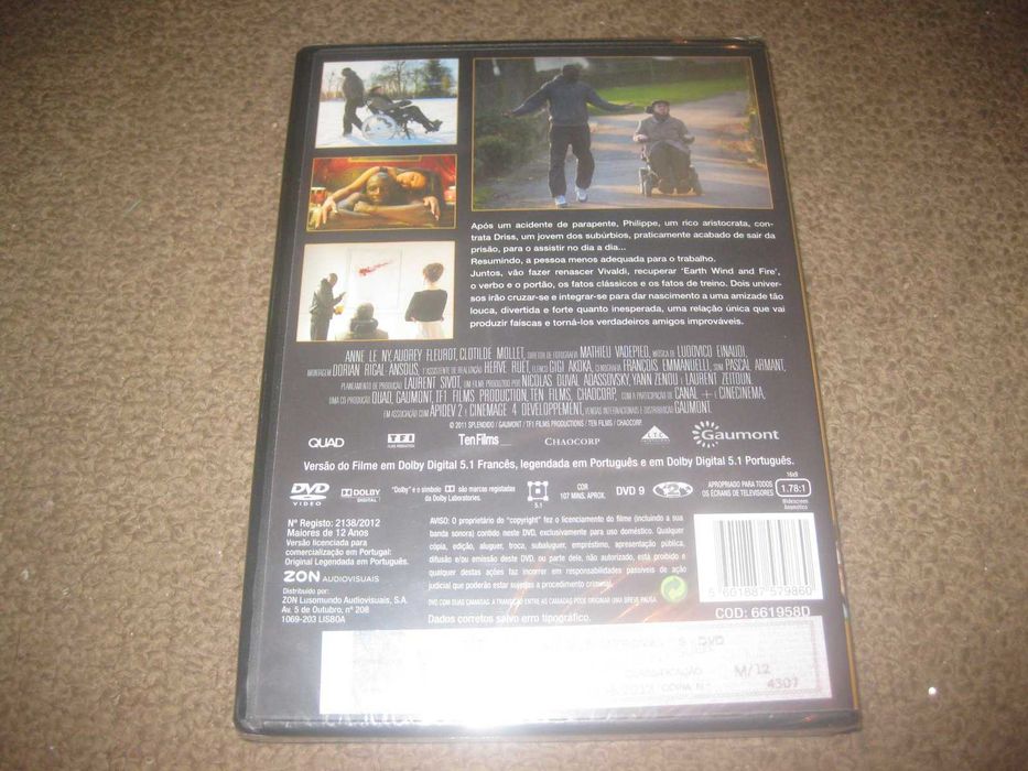 DVD "Amigos Improváveis" com Omar Sy/Selado!