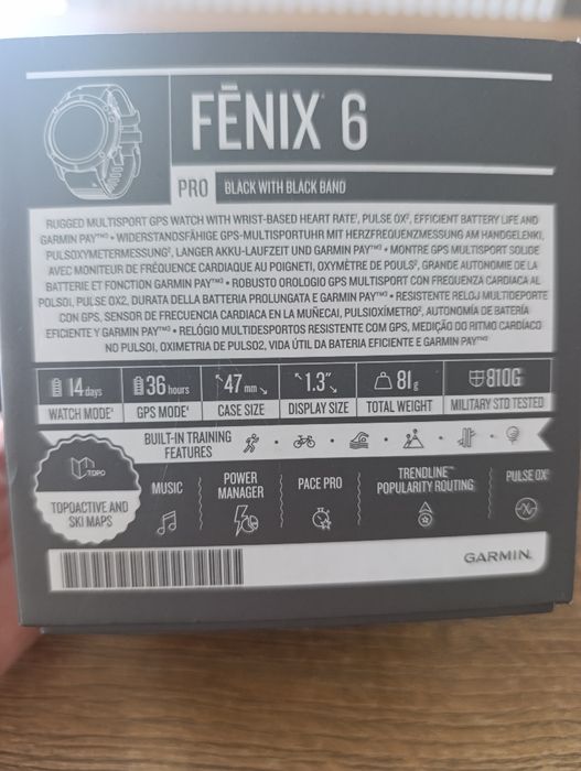 Zegarek Garmin Fenix 6