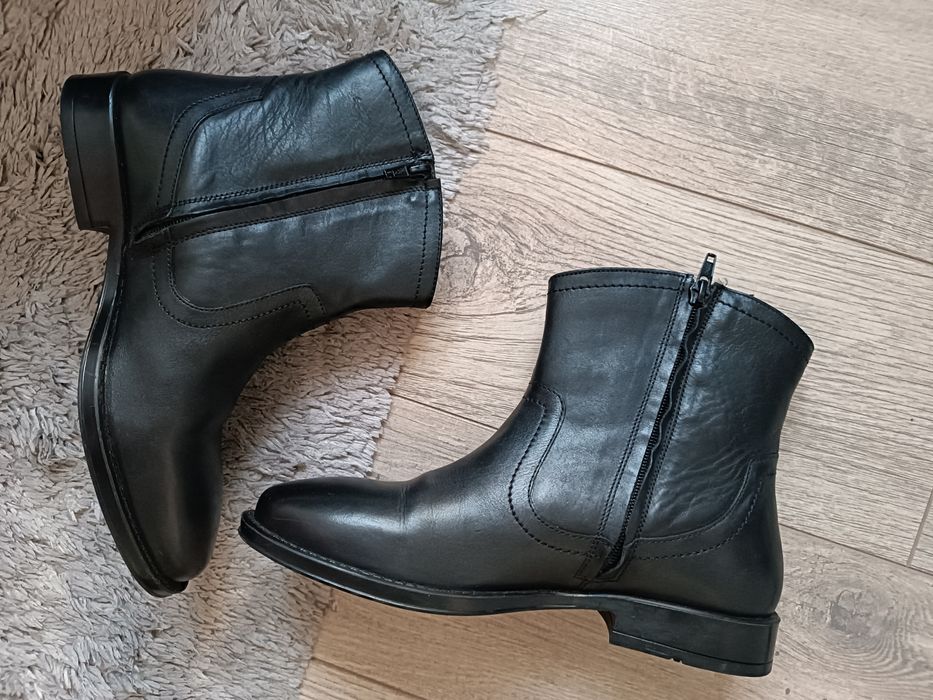 Botki skórzane rozm. 38