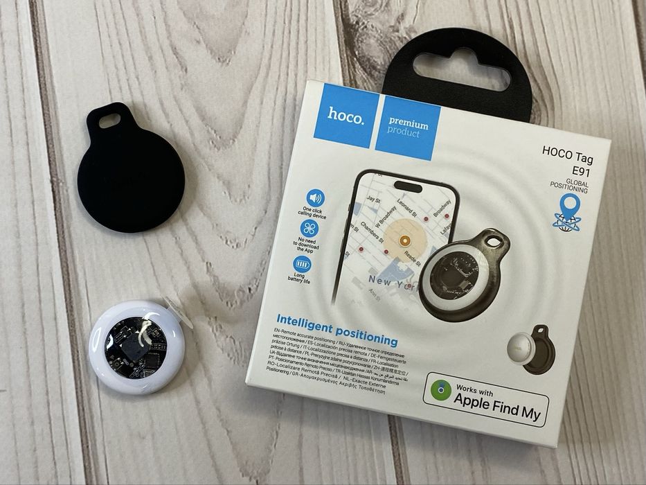 GPS трекер-брелок Hoco E91 (9-12 месяцев непрерывной работы) AirTag