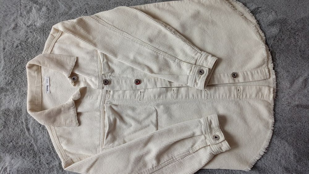 Bluza  beżowa sztruks dziecięca 140cm