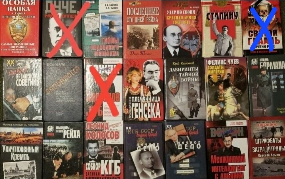 Комплект книг про СССР, КГБ та Другу Світову війну