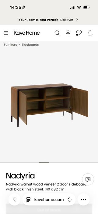 Aparador em nogueira Kave Home