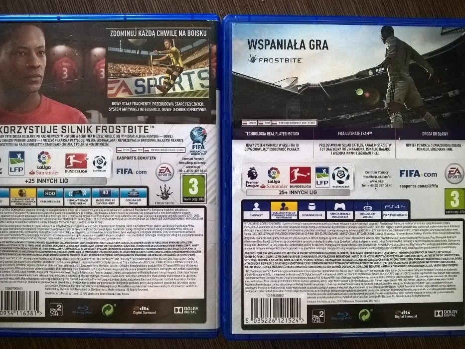 Fifa 18 i Fifa 17 na PS4