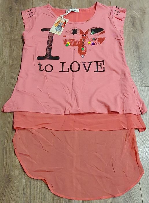 Bluzka damska z przedłużonym tyłem