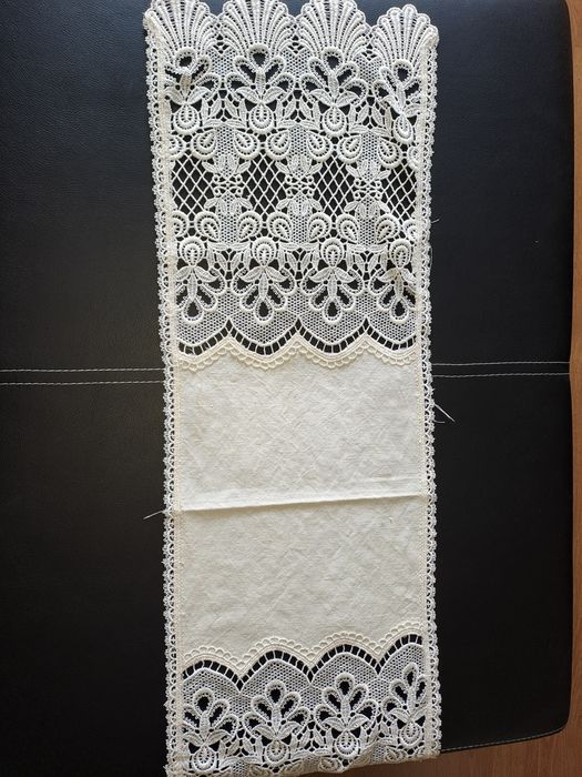 Colcha em linho + conjunto de naperons