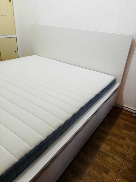 Cama IKEA MALM 160x200 + Colchão + 4 Gavetas