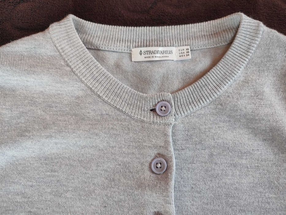 Bluzka dziewczęca szara "Stradivarius" - XS