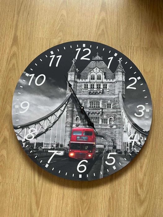 Relógio de parede tema de Londres