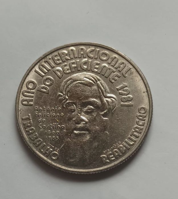 25 escudos comemorativa Ano do deficiente